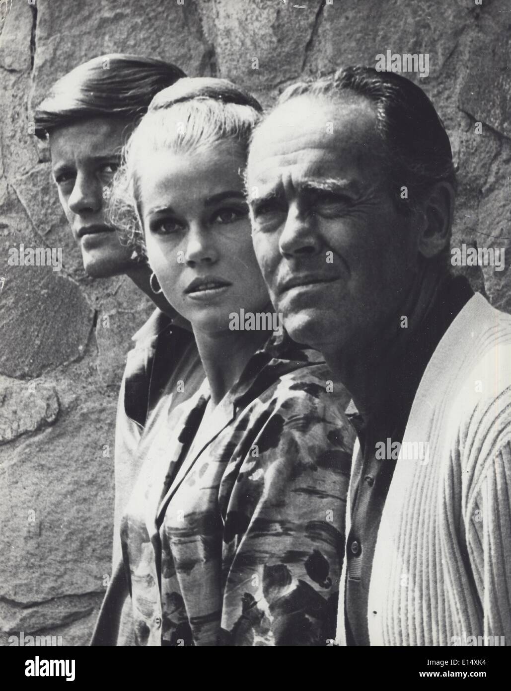 JANE FONDA und Peter Fonda und Henry Fonda. (Kredit-Bild: © Don Ornitz/Globe Photos/ZUMAPRESS.com) Stockfoto