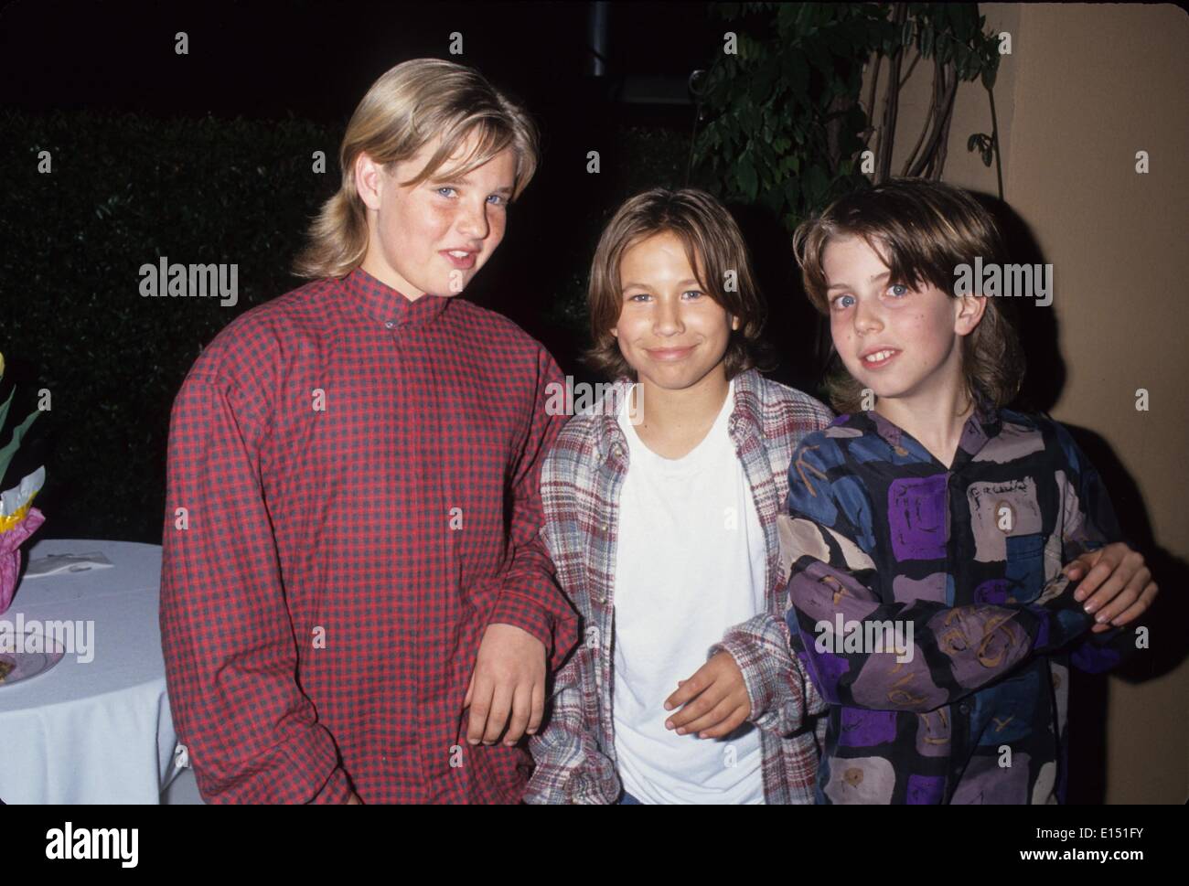 Zachery Ty Bryan Mit Jonathan Taylor Und Taran Noah Smith 1995 Kredit Bild C Lisa Rose Globe Photos Zumapress Com Stockfotografie Alamy