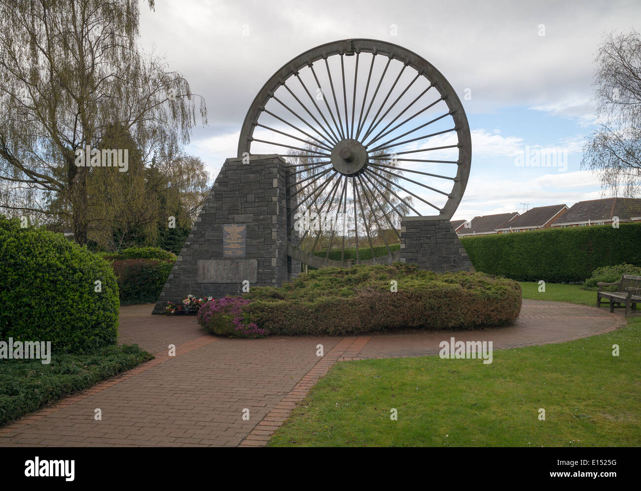 Denkmal für 266 Bergleute an Gresford Zeche Explosion getötet. 22. September 1934. Stockfoto