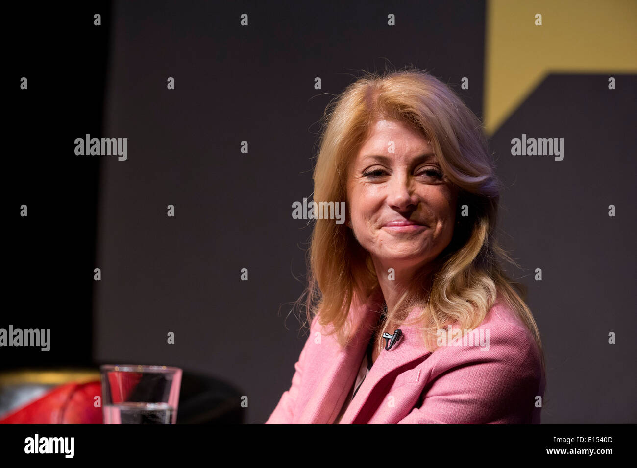 Texas Zustand-Senator Wendy Davis, demokratische Kandidat für die Gouverneurswahlen, beantwortet Fragen im interview Stockfoto