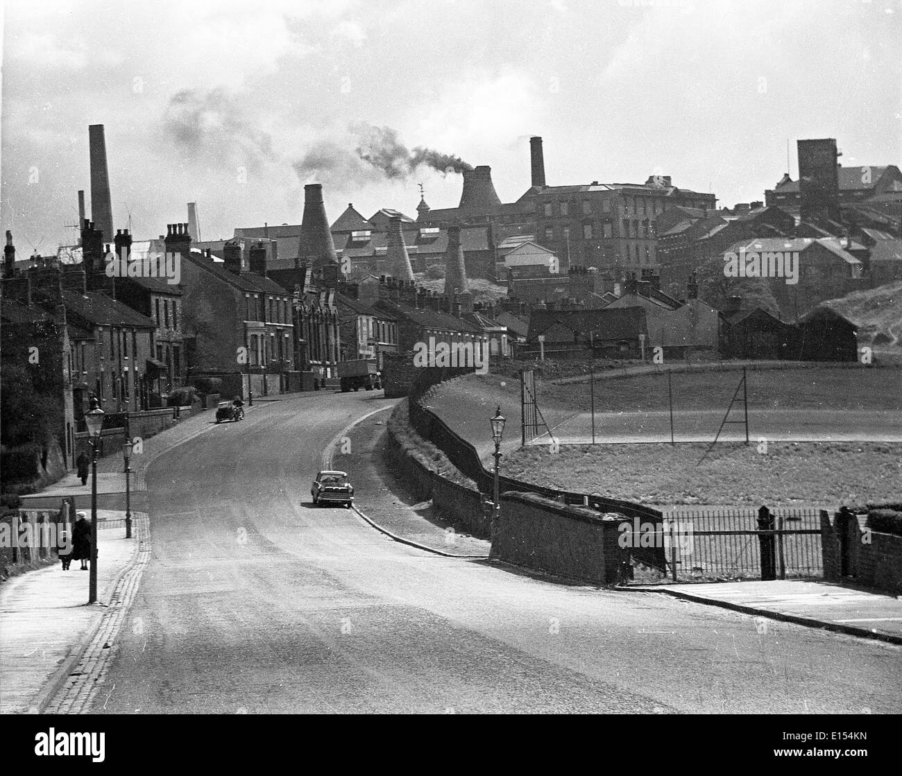 Die Töpfereien in Stoke-on-Trent 1950er Jahre industrielle Großbritannien Großbritannien Stockfoto