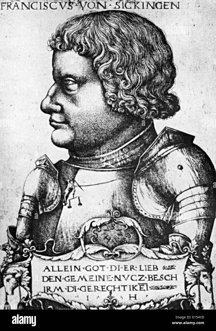 FRANZ von SICKINGEN (1481-1523), deutscher Soldat Stockfoto