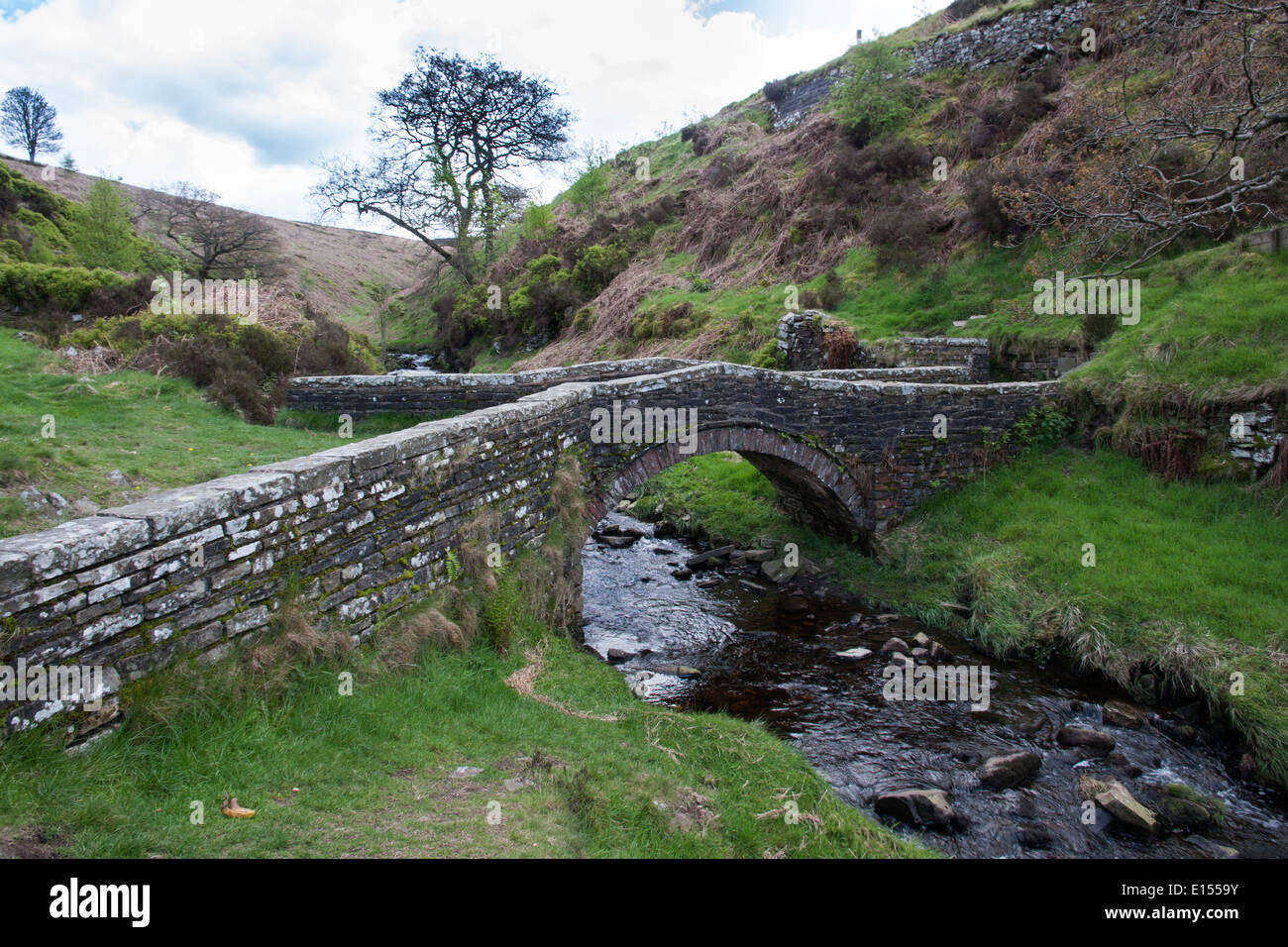 Lastesel Brücke Goyt Tal Derbyshire UK Stockfoto