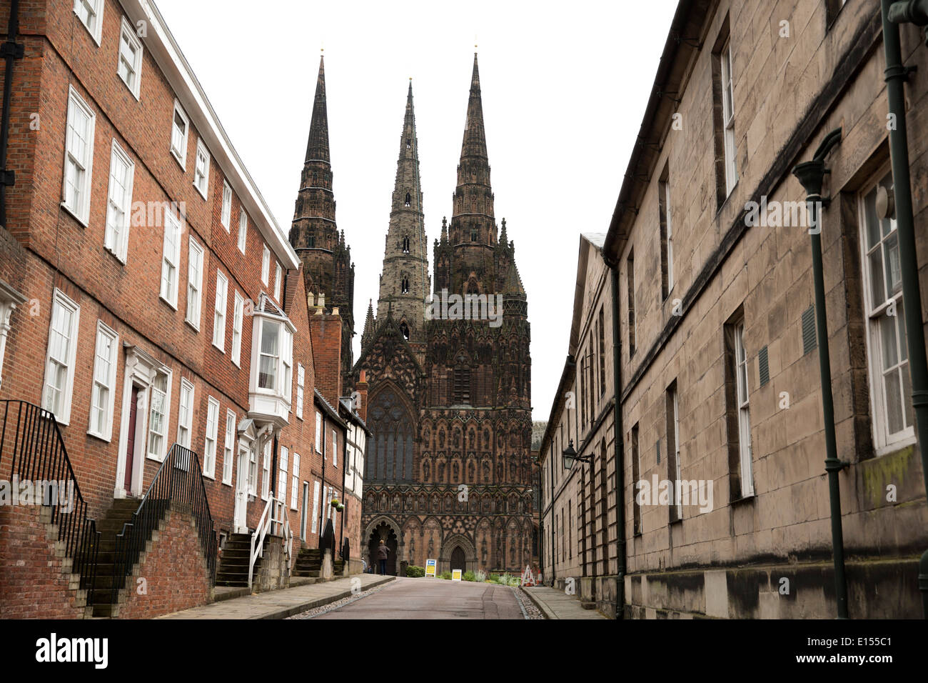 Lichfield Kathedrale, Staffordshire, England, UK Stockfoto