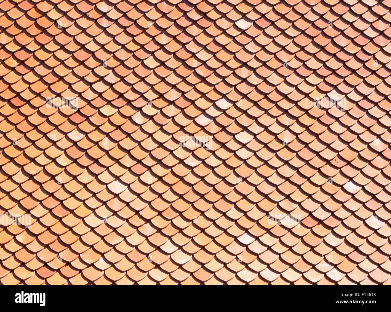 Ancient Temple Dachziegel im thai-Stil. Stockfoto