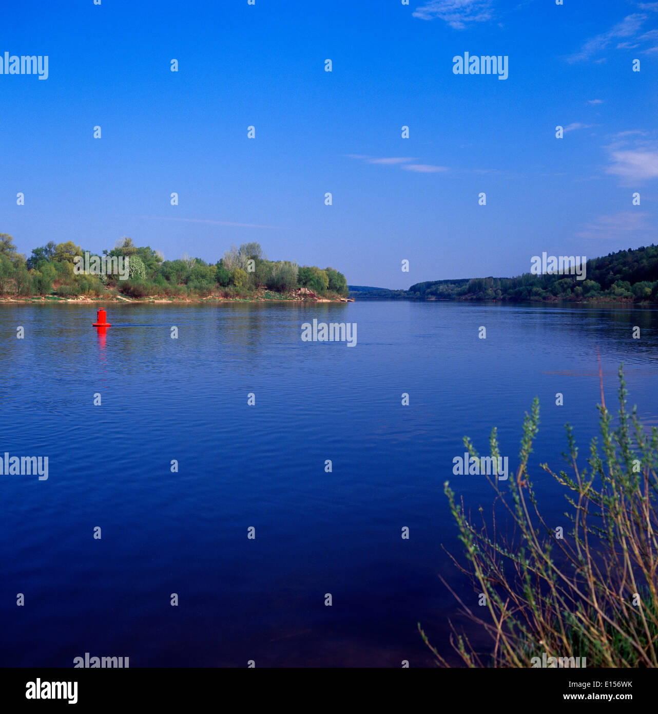 OKA Fluß in der Nähe von Polenovo Stockfoto