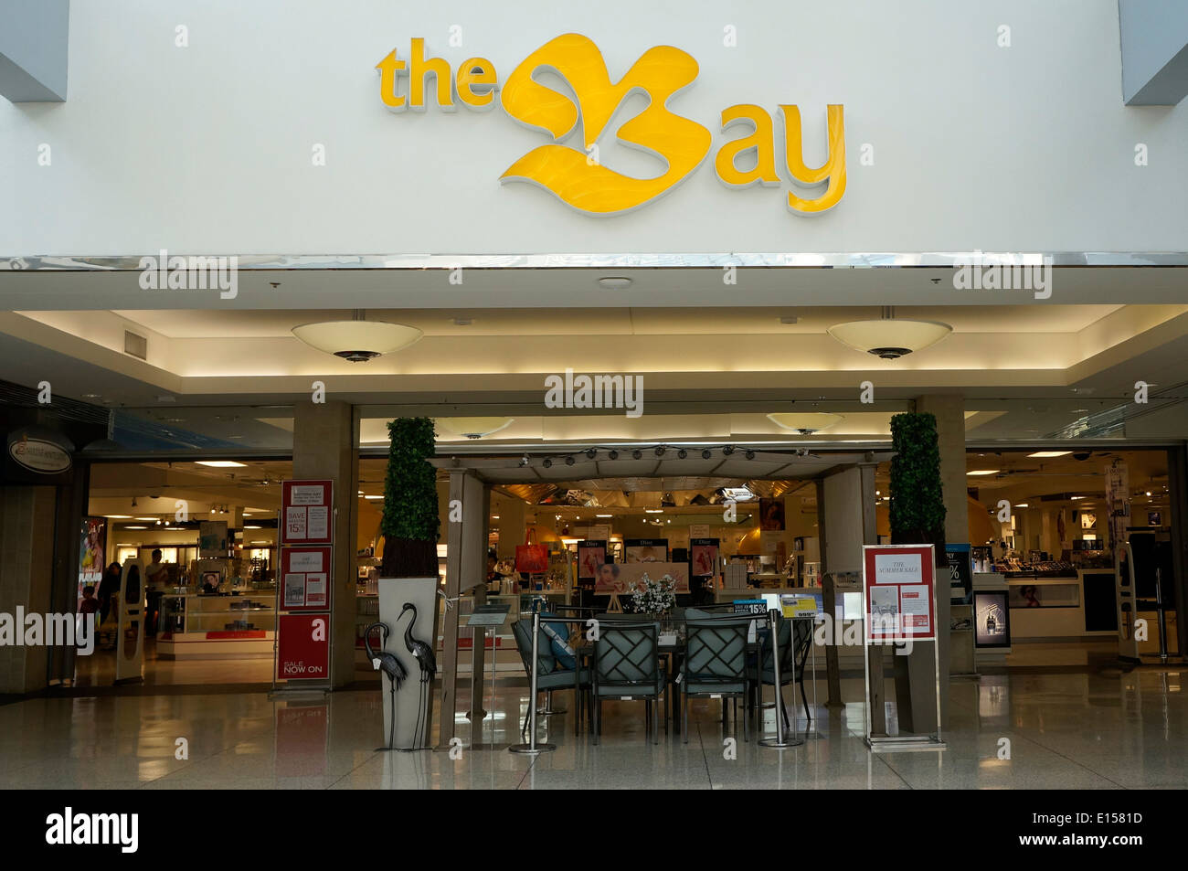 Hudson's Bay HBC store in Oakridge Center Shopping Mall in Vancouver