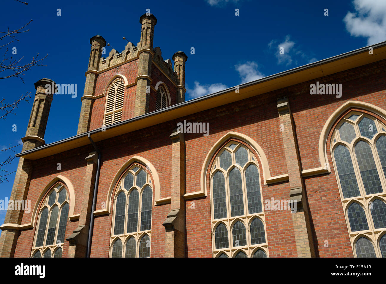 Kleinen Trinity Anglican Church ist die älteste Kirche in Toronto hat Tudor Gotik Stockfoto