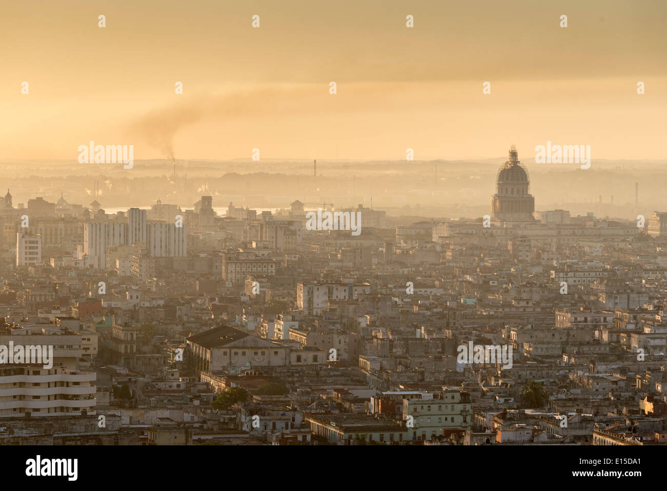 Ansicht der historischen Innenstadt von Havanna, Kuba Stockfoto