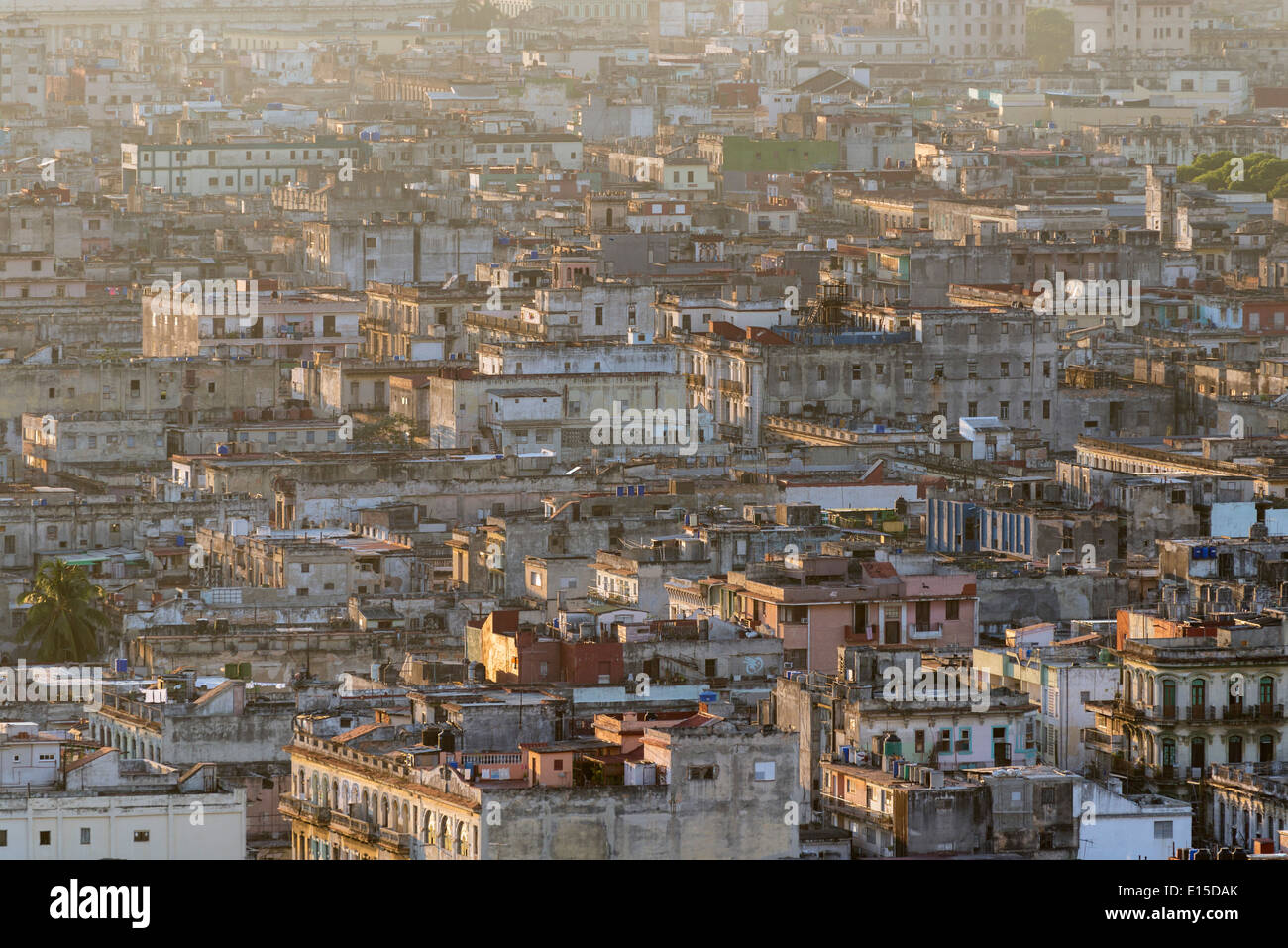 Ansicht der historischen Innenstadt von Havanna, Kuba Stockfoto