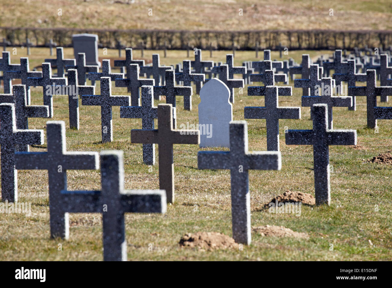 Frankreich, Elsass, Hartmannswillerkopf, Weltkrieg Soldat Friedhof Stockfoto