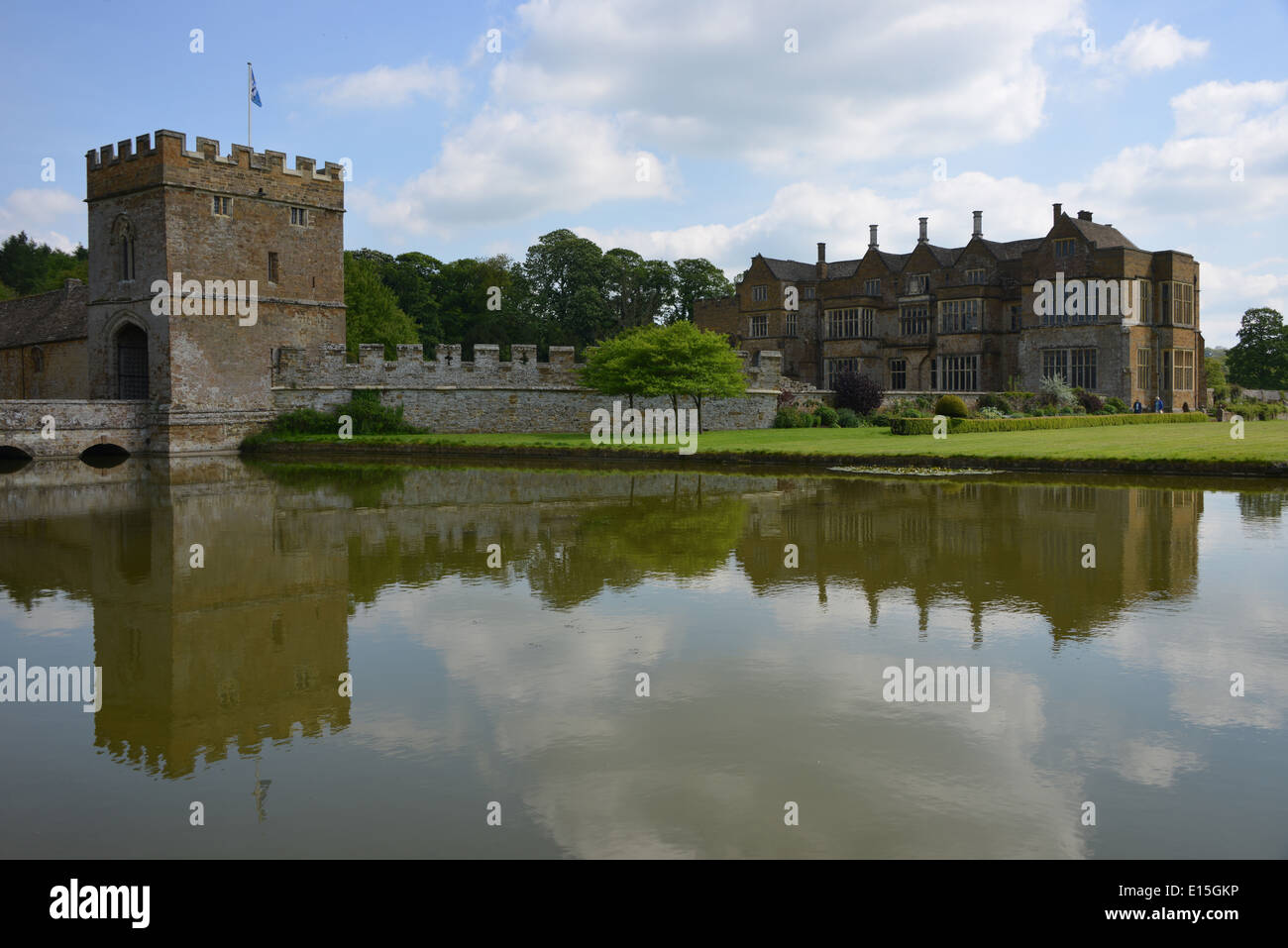 Broughton Burg in der Nähe von Banbury, Oxfordshire Stockfoto