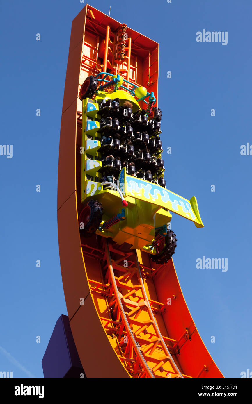 Blick auf die RC-Racer in Toy Story Playland Stockfoto