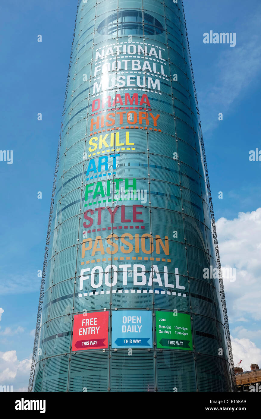 Das National Football Museum im Stadtzentrum von Manchester UK Stockfoto