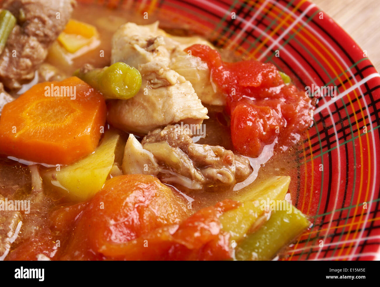 Super-Eintopf Wisconsin.traditional Schale Amerikas Dairyland.country Küche Stockfoto