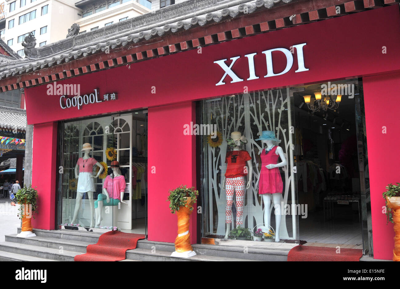 Modeboutique XI China Stockfoto