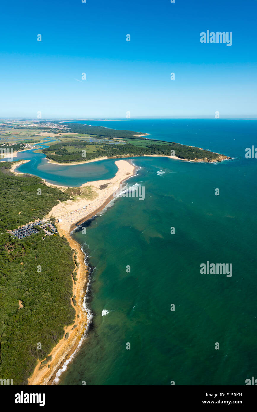 Talmont Saint-Hilaire (Departement Vendée): die Sümpfe Stockfoto