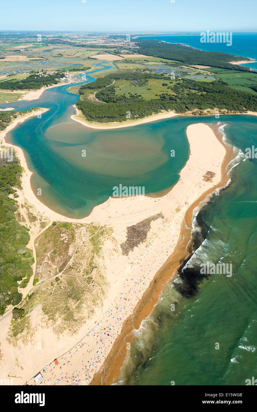 Talmont Saint-Hilaire (Departement Vendée): die Sümpfe Stockfoto