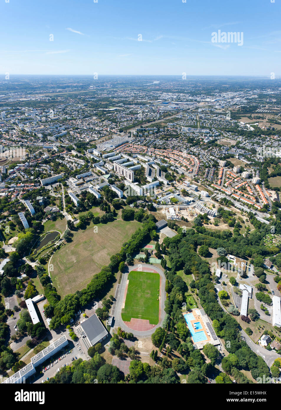 Nantes (Pays De La Loire Region): Stadtteil "Dervallieres" Stockfoto