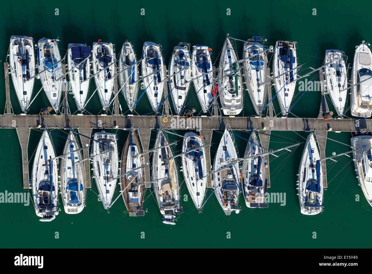 Talmont Saint-Hilaire (Departement Vendée): Marina Stockfoto