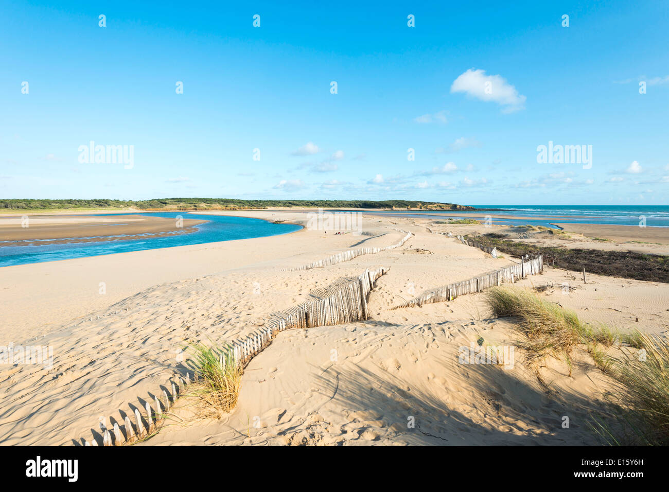 Talmont Saint-Hilaire (Departement Vendée): Strand "Plage du Veillon" Stockfoto