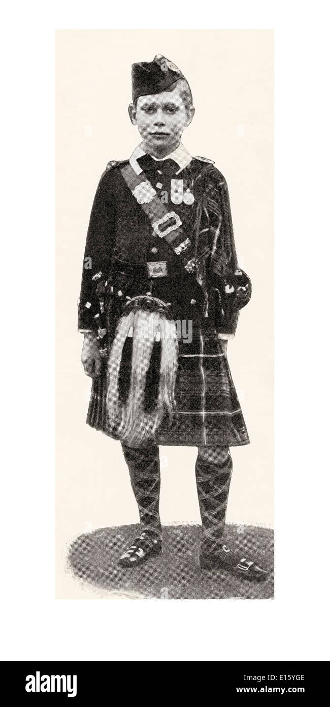 Prinz Albert später George VI, 1895 –1952. König des Vereinigten Königreichs. Aus der Zeitschrift The World and His Wife veröffentlicht 1907. Stockfoto