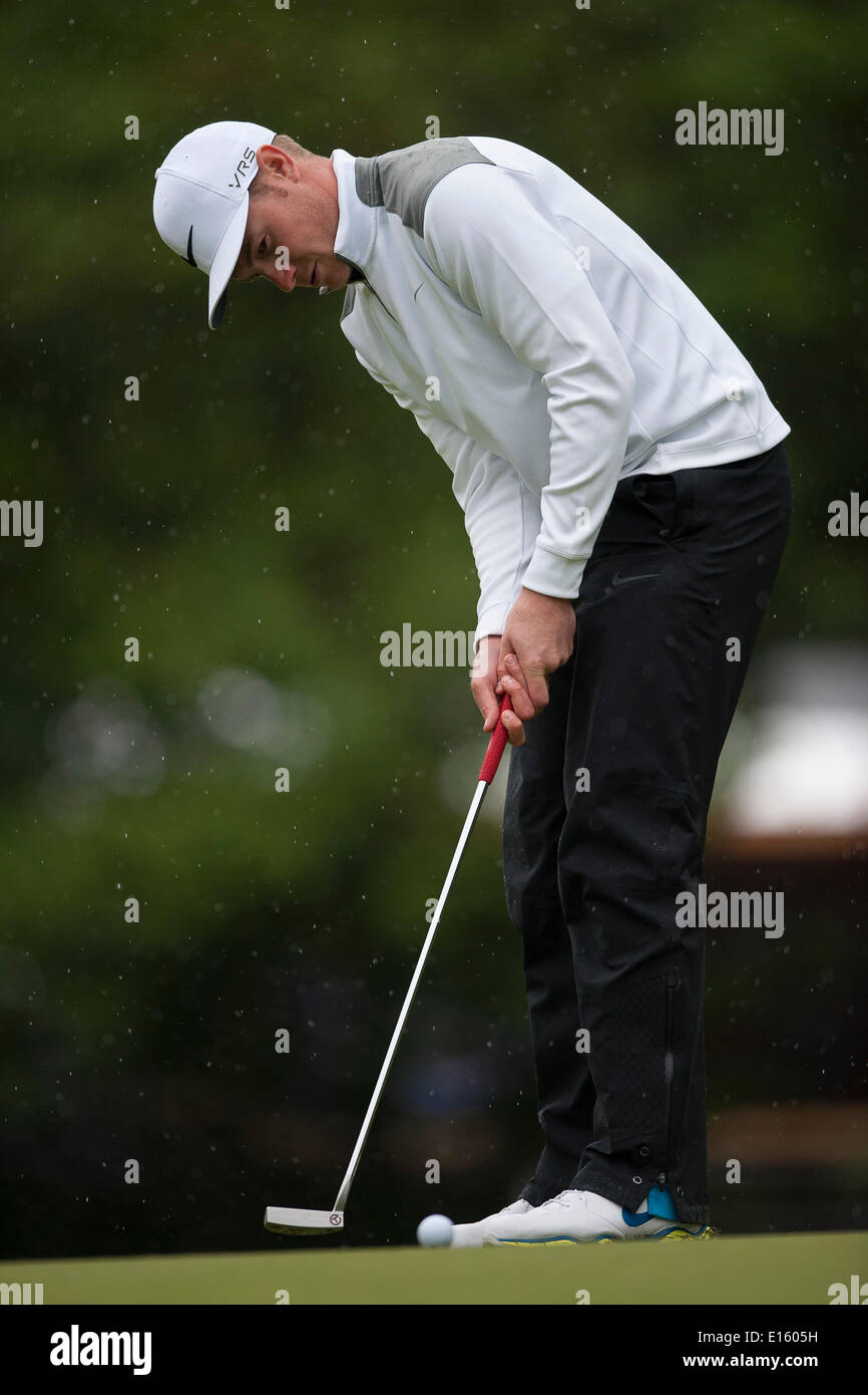 Wentworth, UK. 23. Mai 2014. Oliver FISHER [ger] in der zweiten Runde der 2014 BMW PGA Championship von The West Course Wentworth Golf Club Credit: Action Plus Sport/Alamy Live News Stockfoto