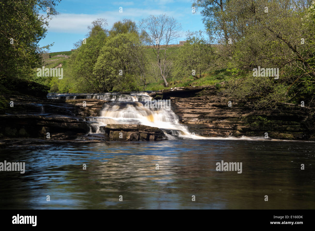 Hoggarts Sprung Wasserfall, Keld, North Yorkshire Stockfoto