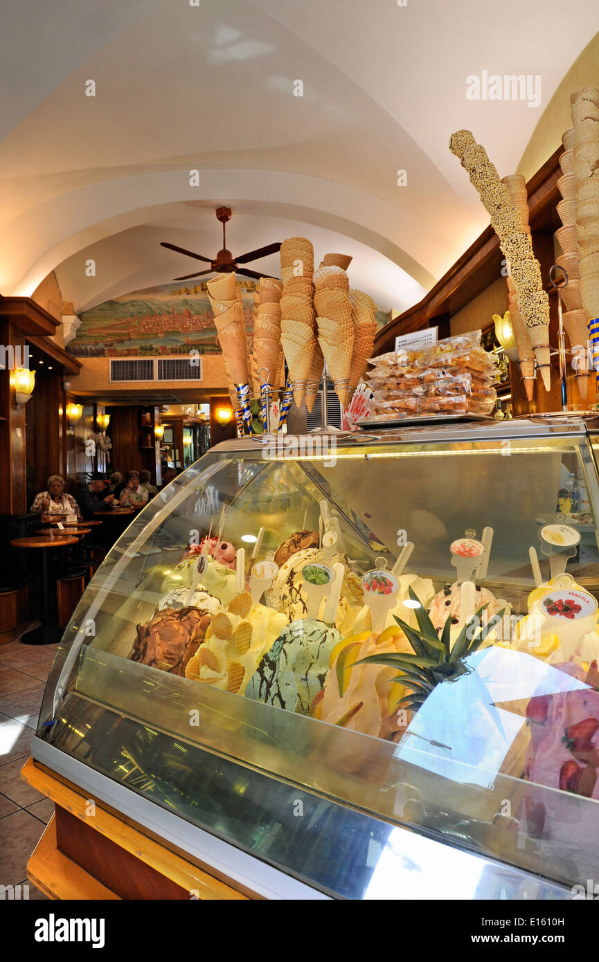 Gelato, Florenz, Toskana, Italien, Europa Stockfoto