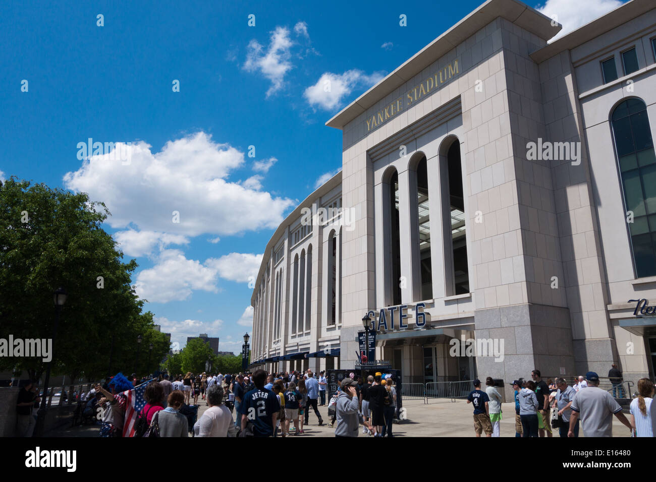 Yankee Stadium, das Tor 6.  Der Bronx, New York, NY Stockfoto