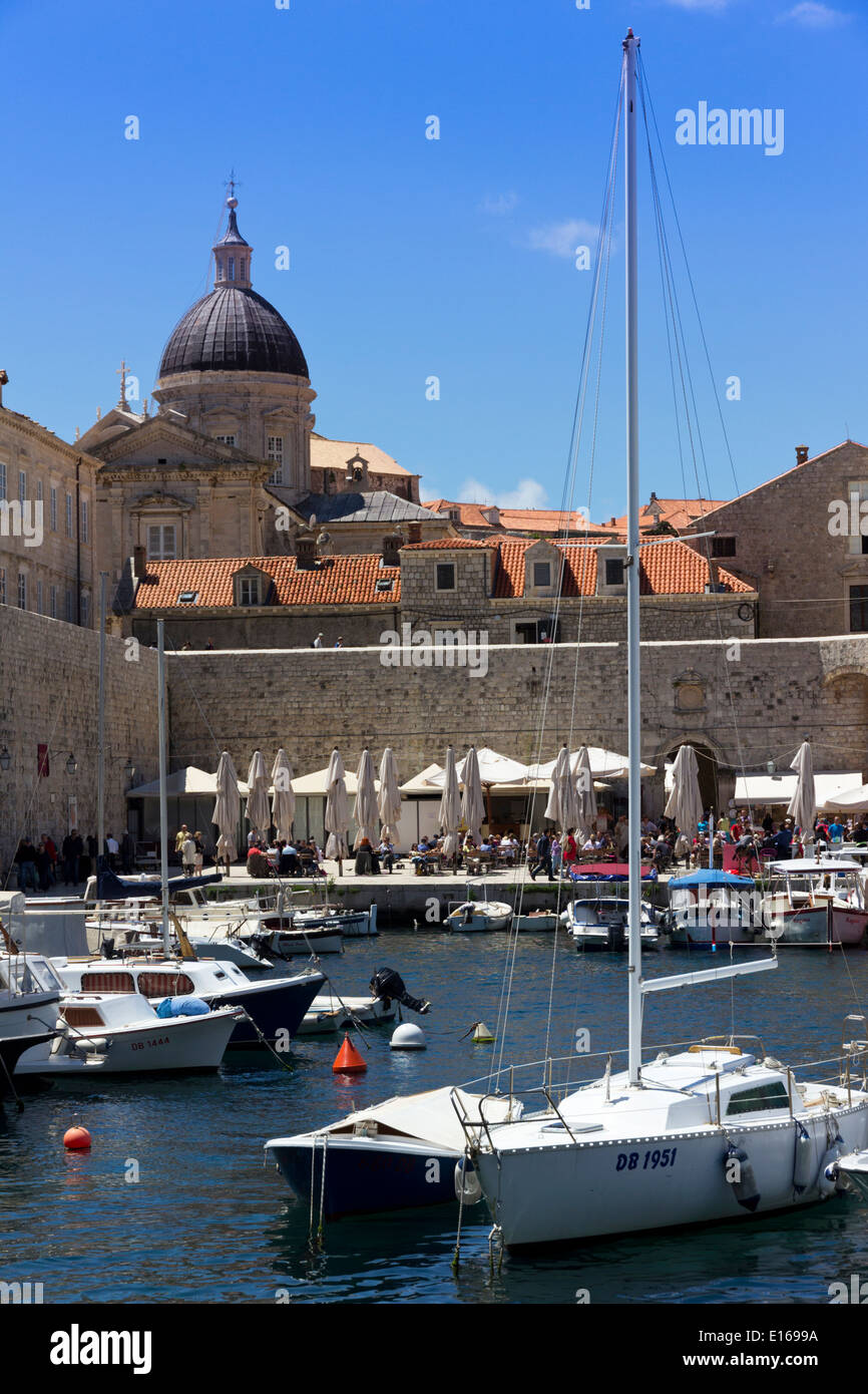 Altstadt von Dubrovnik Hafen Kroatien Stockfoto