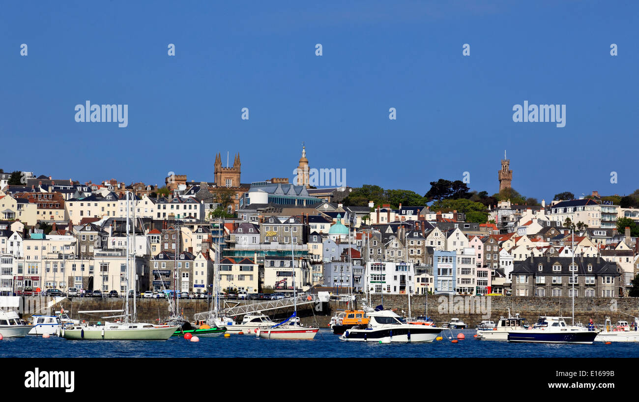 9180. St Peter Port, Guernsey, Channel Islands, UK, Europa Stockfoto