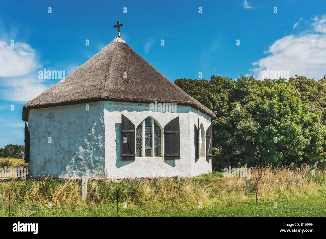 Die Kapelle Vitt wurde von 1806 bis 1816 von Karl Friedrich Schinkel, Insel Rügen, Mecklenburg-Western Pomerania, Deutschland gebaut. Stockfoto