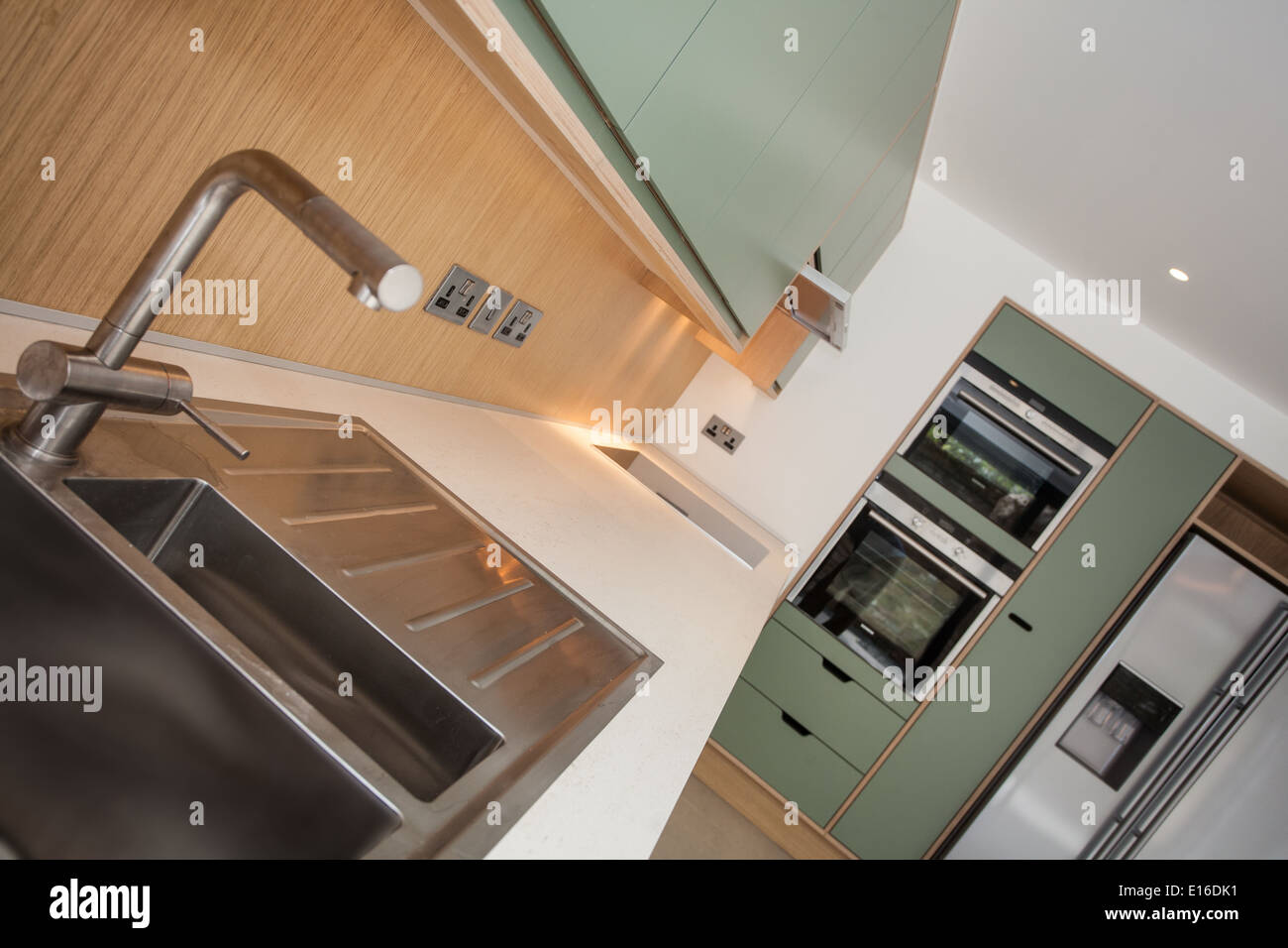 Küche im modernen Haus, London, UK Stockfoto