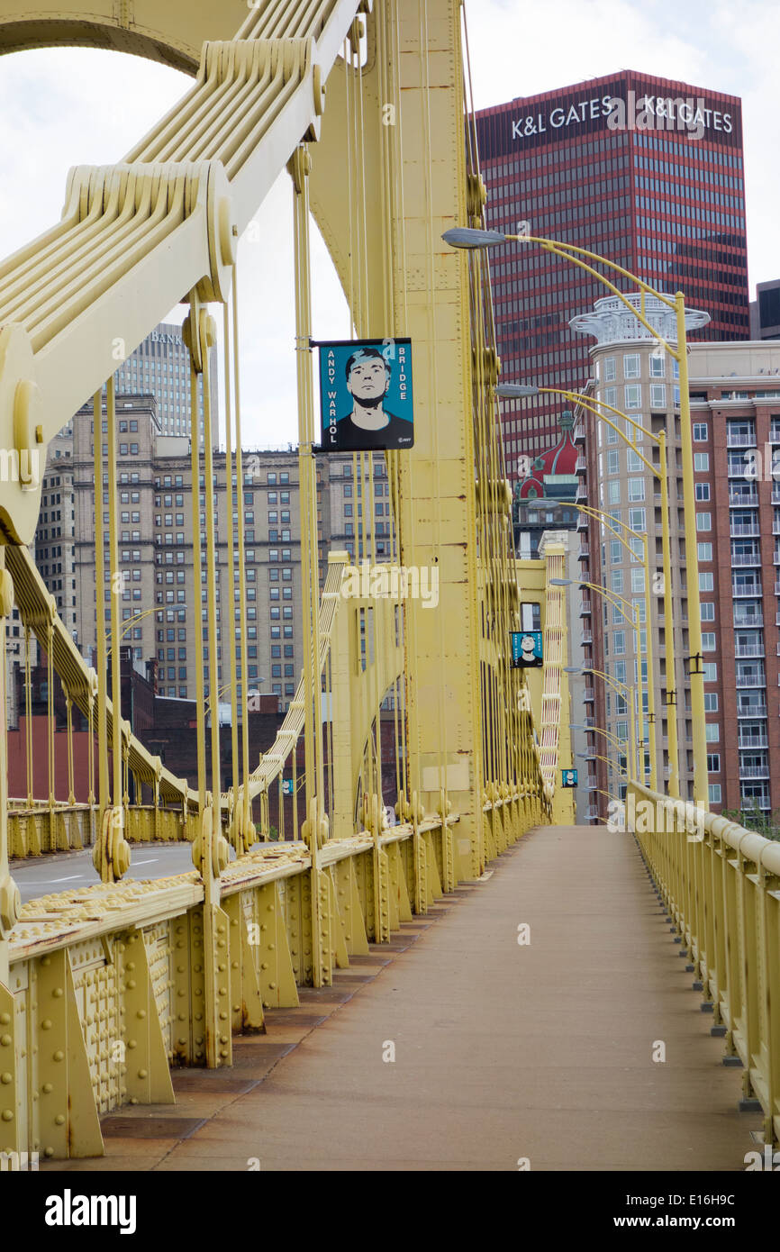 Brücke in Pittsburgh PA Stockfoto