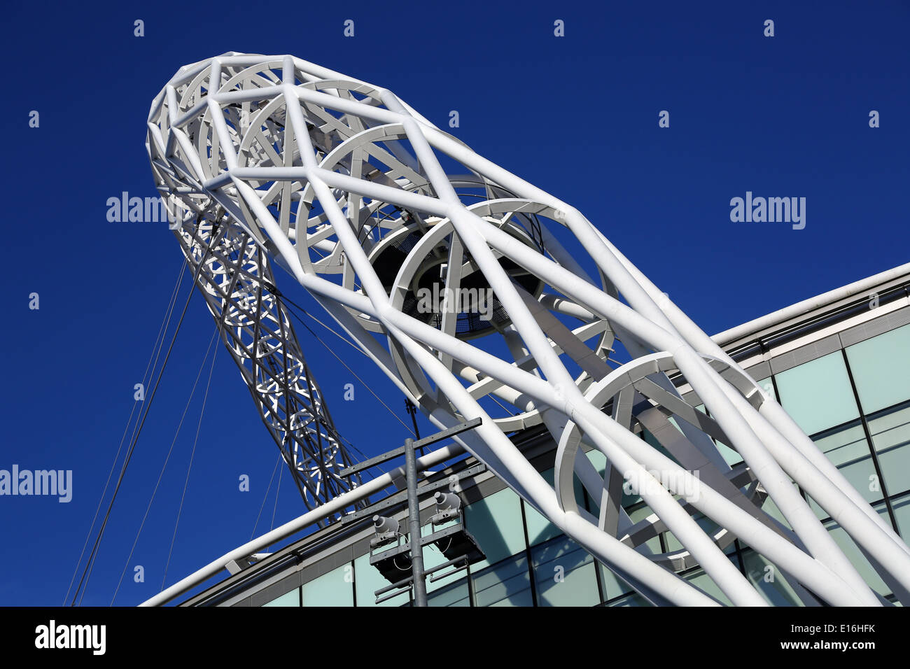 Die Gitter-Bogen des Wembley Stadium, London, England Stockfoto