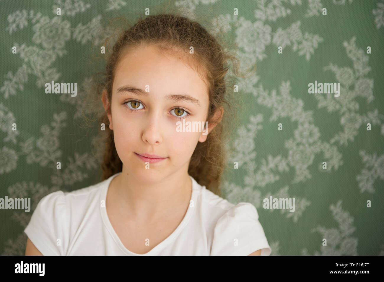 Porträt eines Mädchens (10-12), Milano, Italien Stockfoto