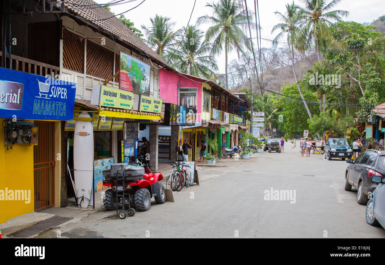 Der touristischen Stadt von Montezuma auf der Nicoya Halbinsel in Costa Rica Stockfoto
