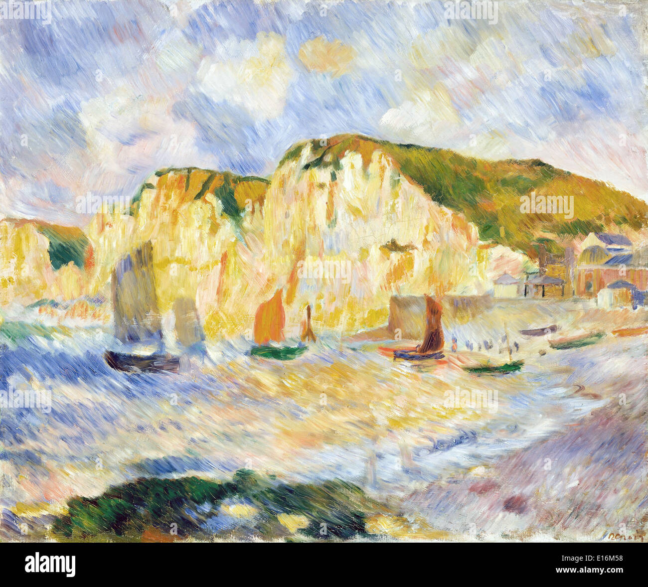 Meer und die Klippen von Auguste Renoir, 1885 Stockfoto