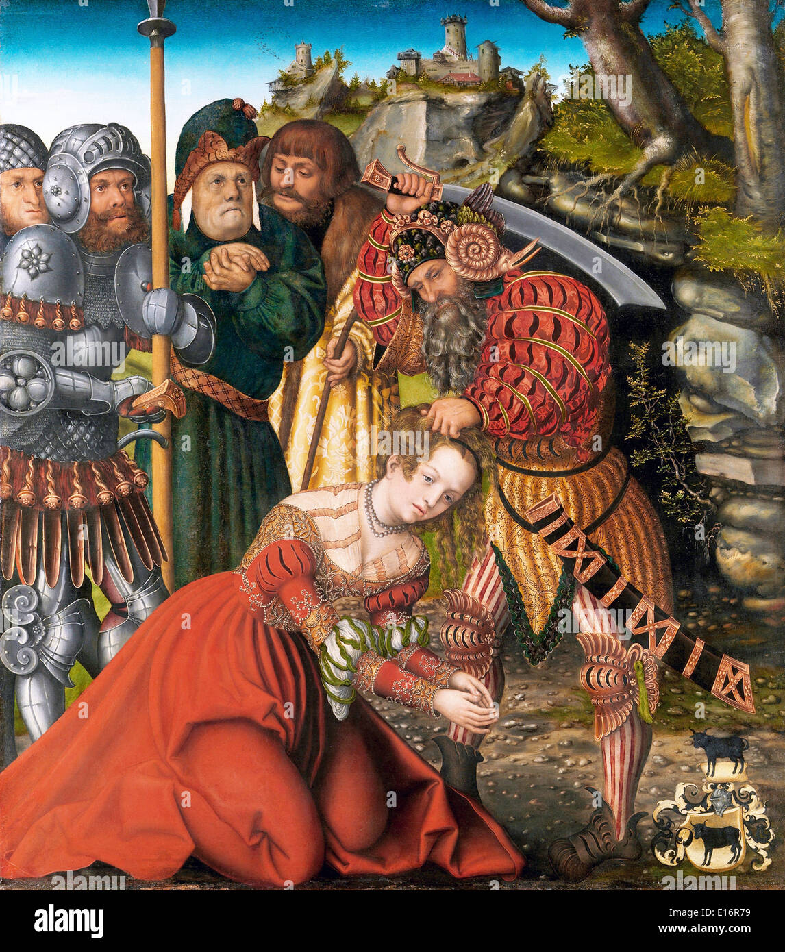Das Martyrium der Heiligen Barbara von Lucas Cranach dem älteren, 1510 Stockfoto