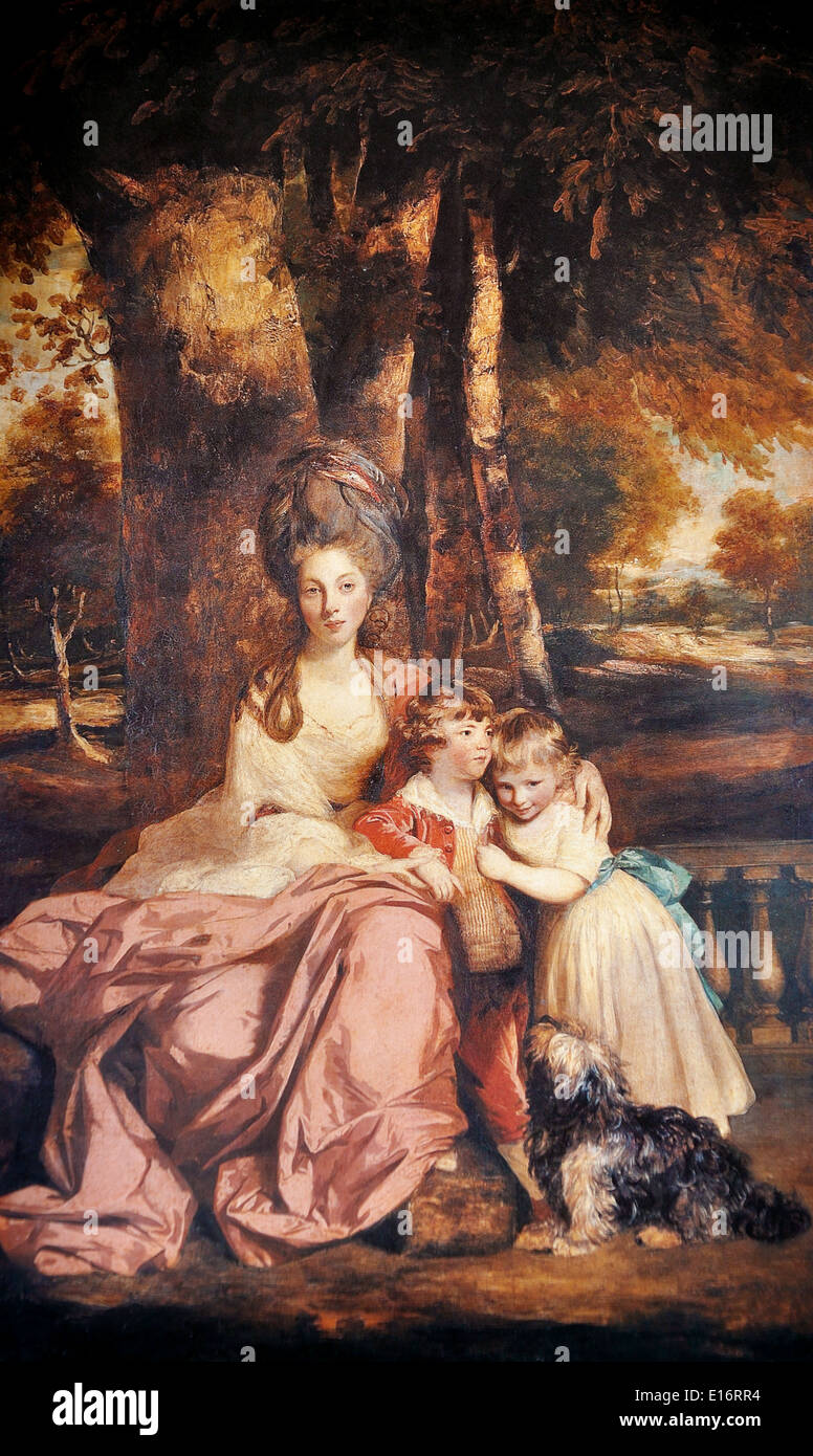 Lady Elizabeth Delmé und ihre Kinder von Joshua Reynolds, 1779 Stockfoto