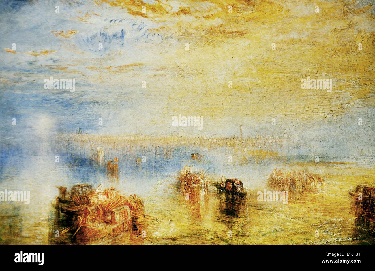 Annäherung an Venedig von J.M.W Turner, 1844 Stockfoto