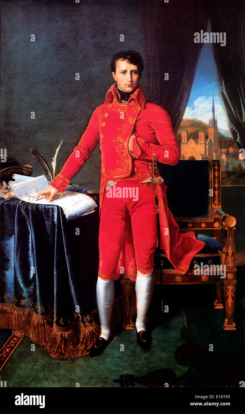 Bonaparte, Erster Konsul von Jean-Auguste-Dominique Ingres, 1804 Stockfoto