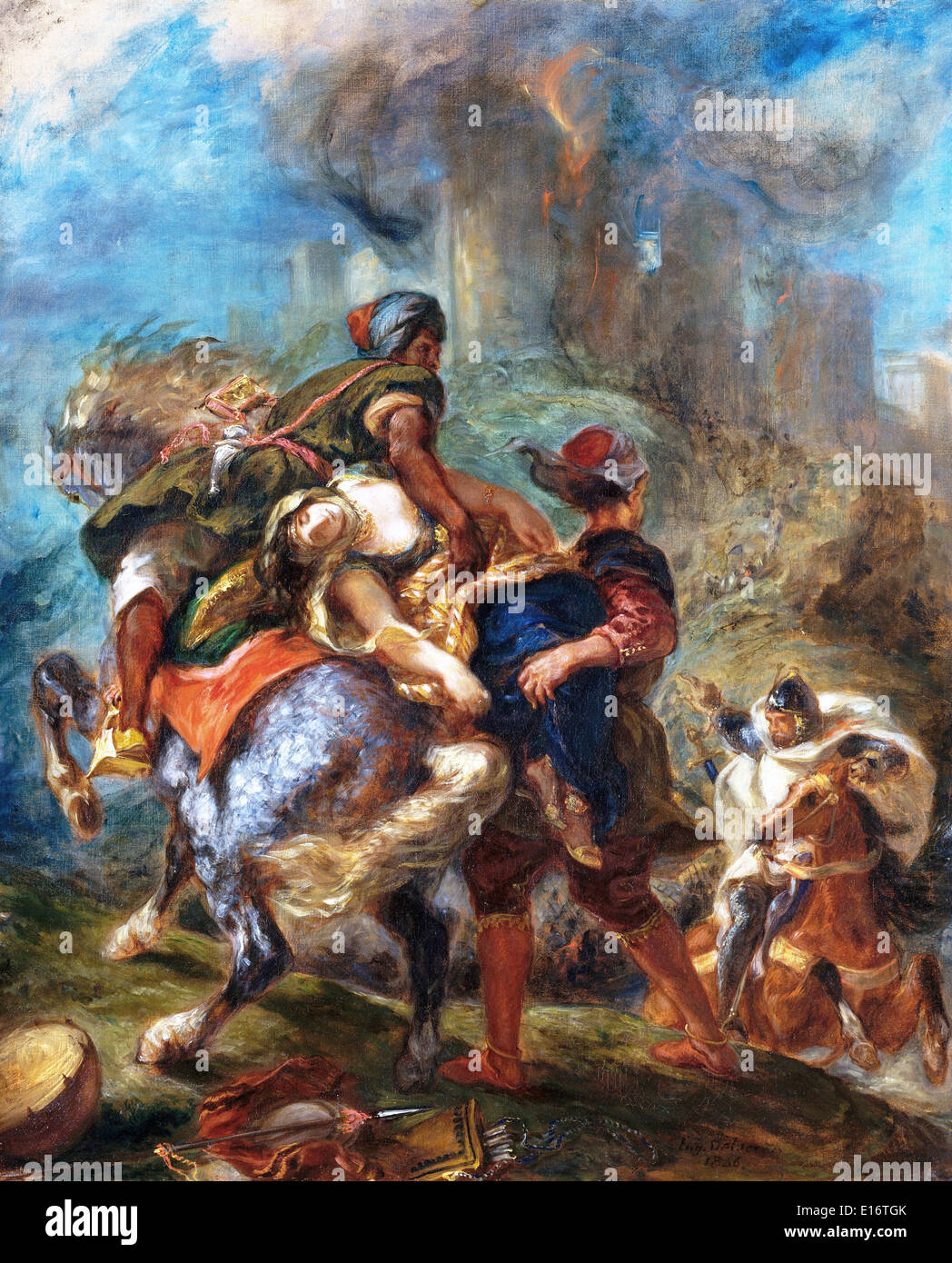 Die Entführung von Rebecca von Eugene Delacroix, 1846 Stockfoto