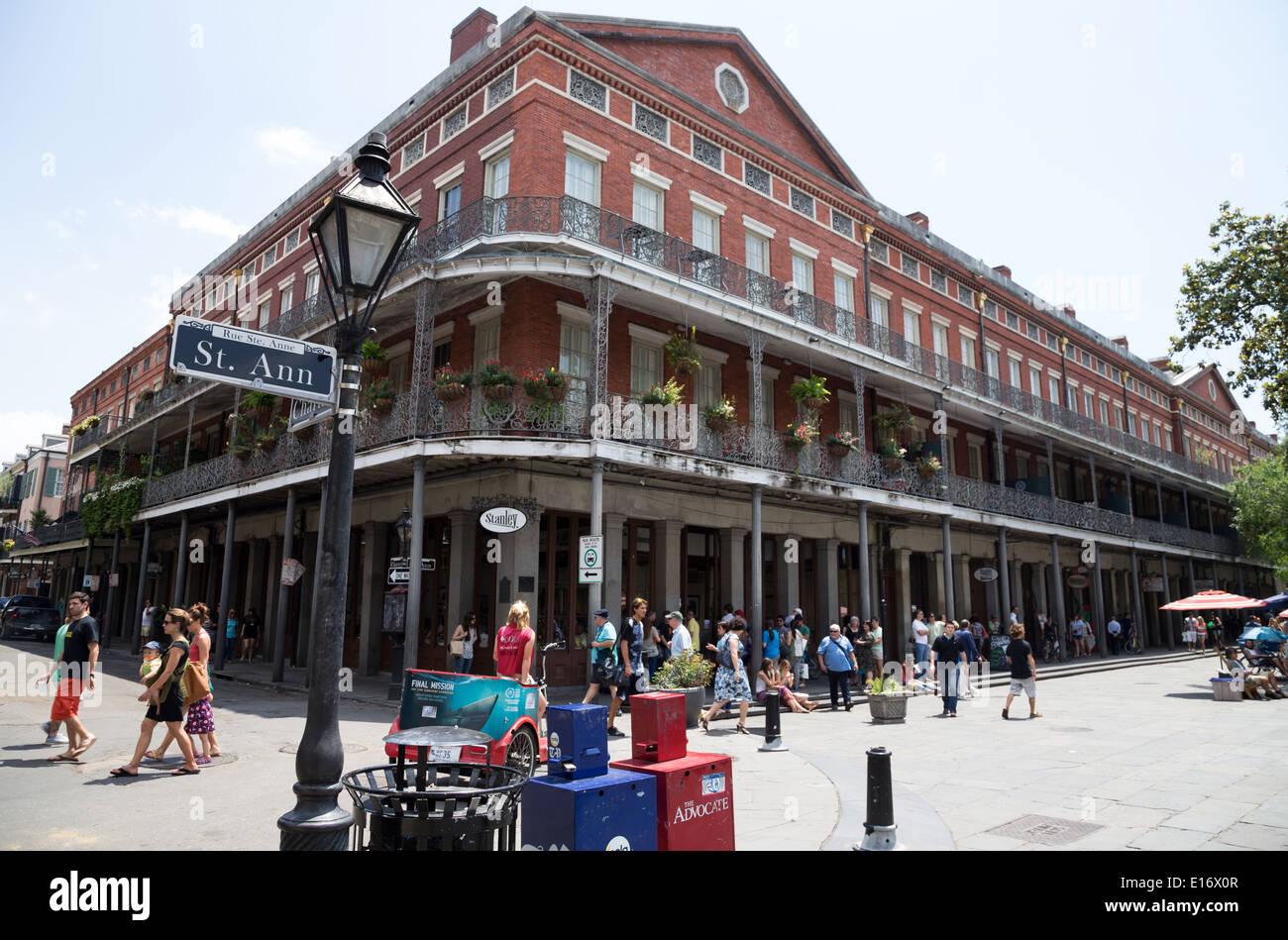 St. Ann Street, New Orleans Stockfoto