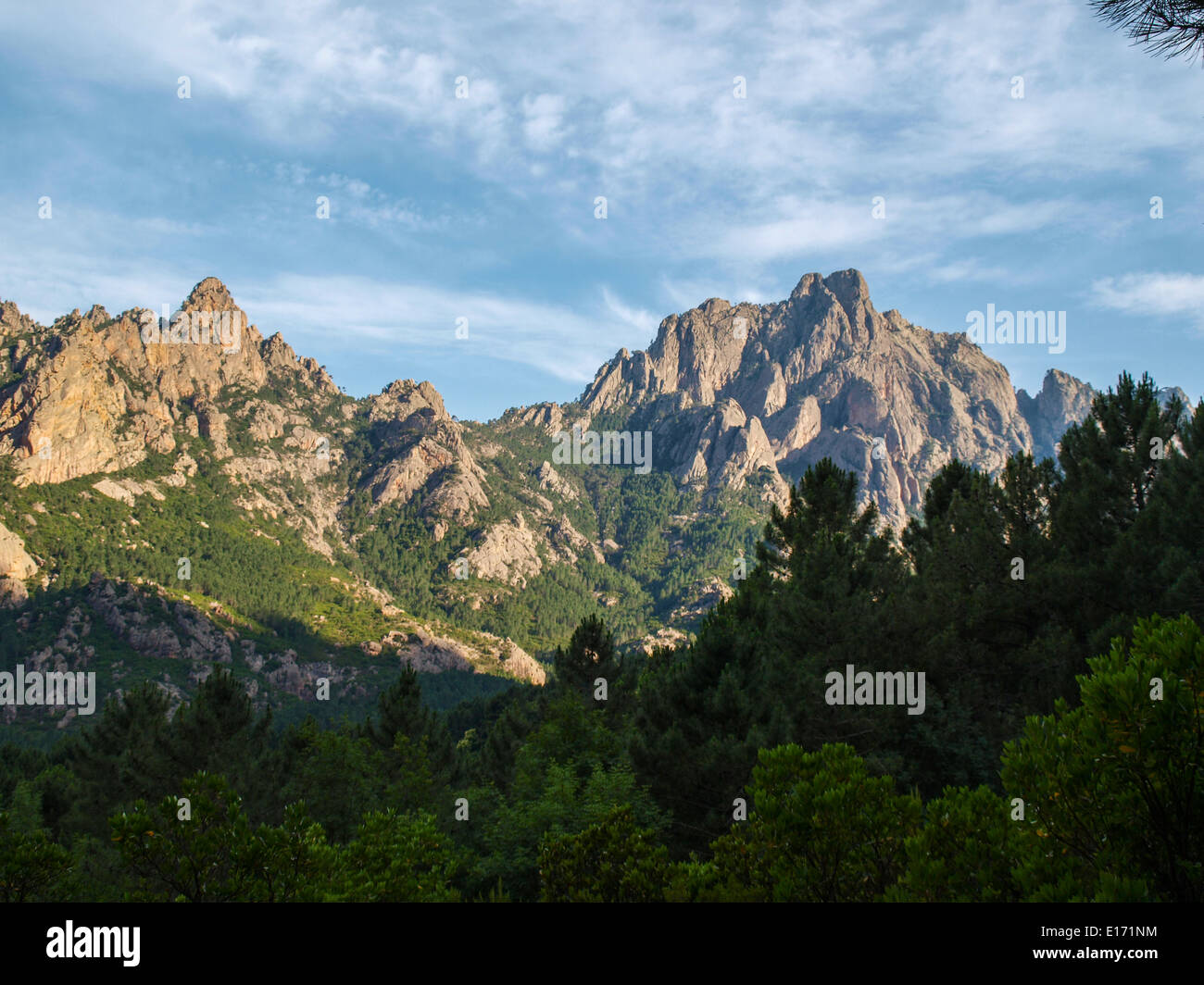 Aiguilles de Bavella, Korsika Stockfoto