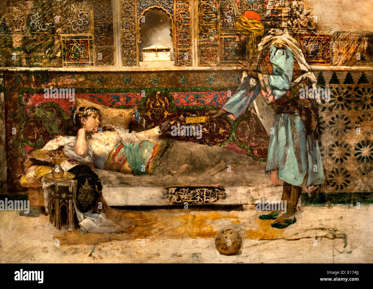 Der Sultan Geschenk 1885-1886 Antoni Fabrés 1854 – 1938 Spanien Spanisch Stockfoto