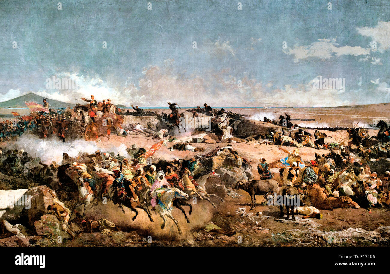 Die Schlacht von Tetuan 1863 (Spanisch - marokkanische Krieg von 1859 ...