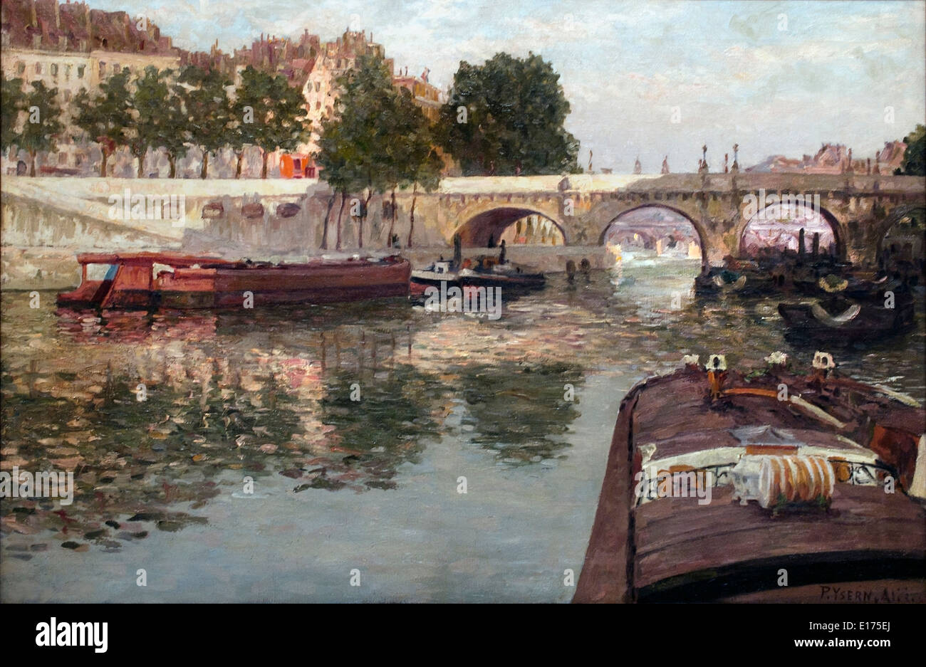 Der Seine (Paris Frankreich) 1900 Pere Ysern 1875-1946 Spanien Spanisch Stockfoto
