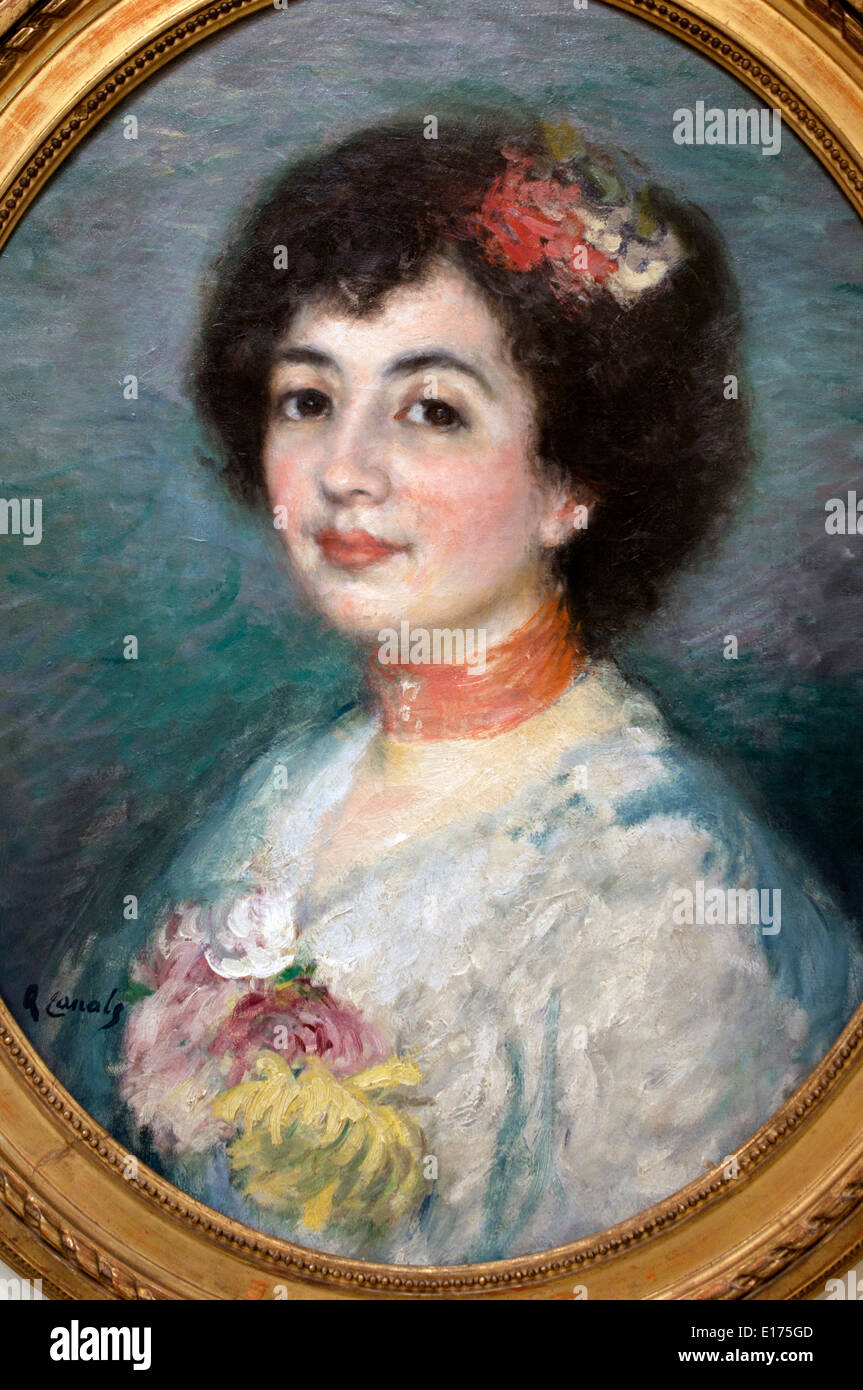Porträt von Senyora Amouroux der Künstler Schwägerin 1903 Ricard Kanäle 1876-1931 Spanien Spanisch Stockfoto